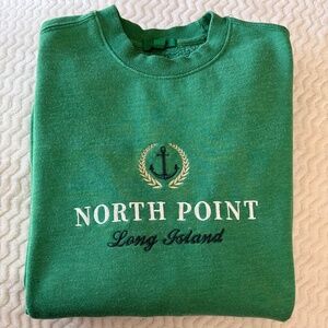 Vintage green pullover sweatshirt